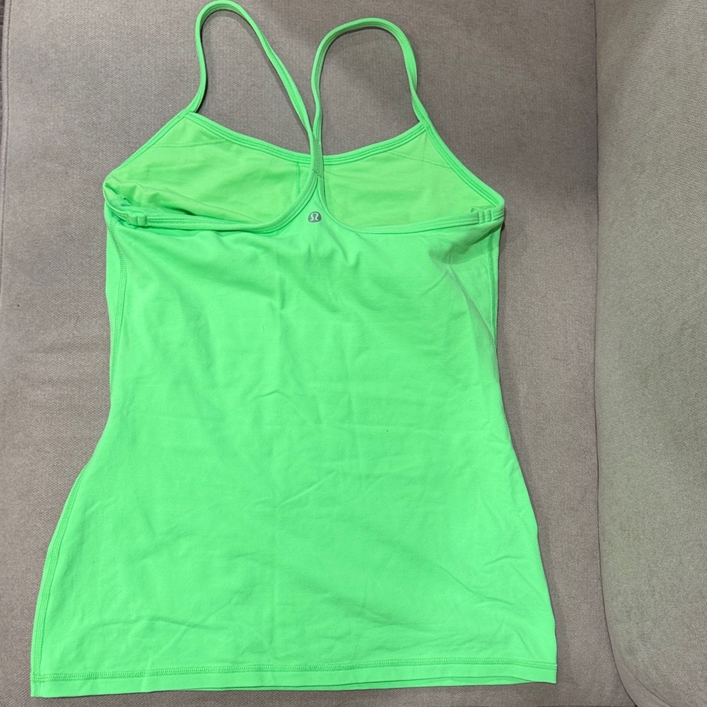 Lululemon Power Y Tank Athletica Vibrant Green sz 8